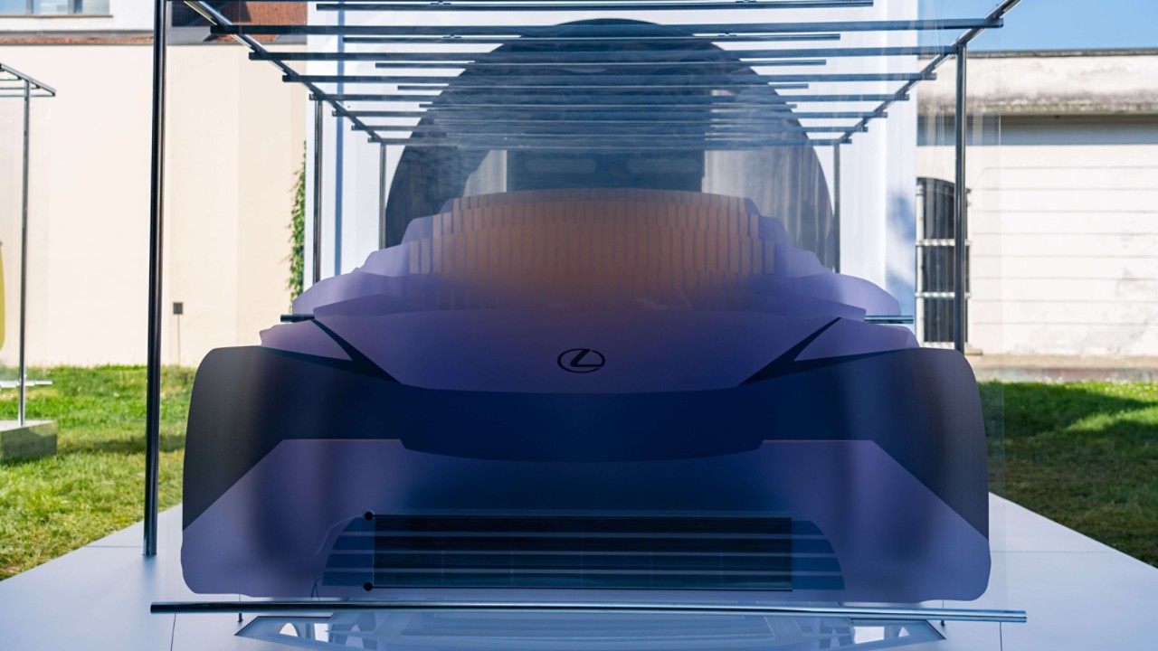 Lexus LF-ZC art at the Milan Design Week 2024